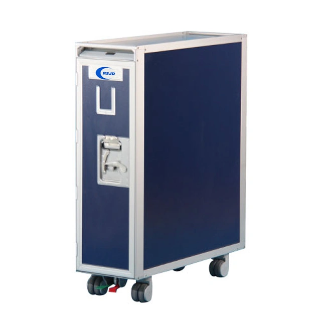 Aluminum Airplane Aircraft Service Trolley with 4 Wheels