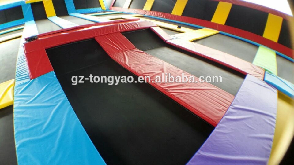 Trampoline Park with Soft Play Basketball Hoop Rainbow Slide