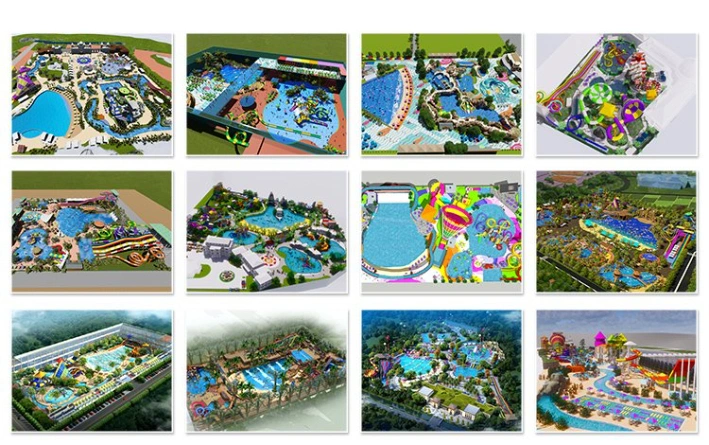 Customizable Water Park Equipment Manufacturer of Large Outdoor Fiberglass Water Park Equipment