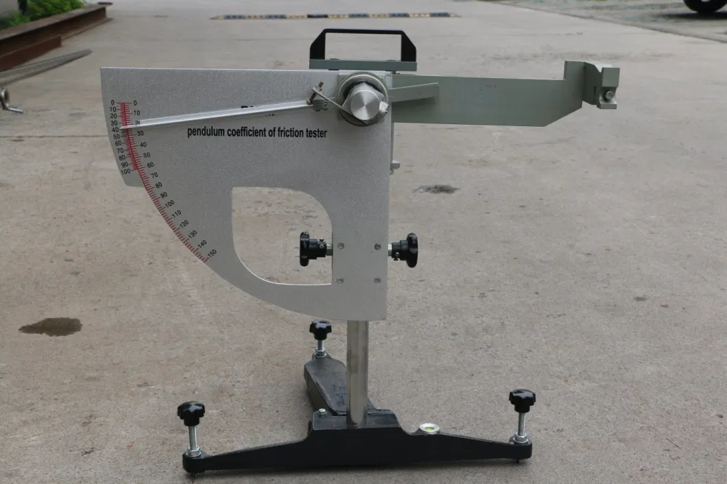 Portable British Pendulum Skid Resistance and Friction Coefficient Tester Machine with Pavement Instrument for Road Roughness