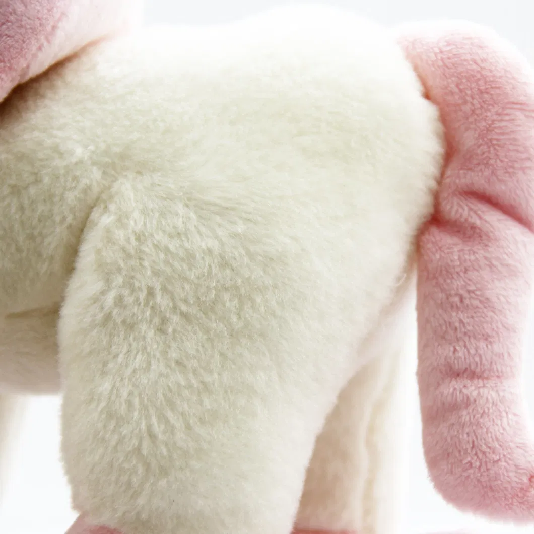 Soft Stuffed Pony with Baby Bear on It Plush Horse Toy for Children