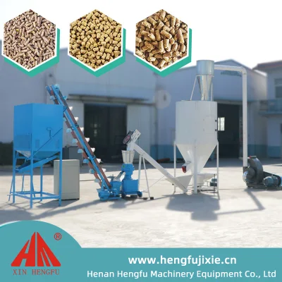 Hf China Supplier Hengfu Poultry Feed Pellet Mill Machine Small Feed Line