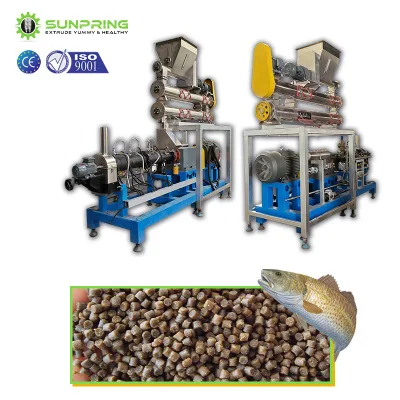 Farm Floating Sinking Fish Feed Poultry Pet Dog Cat Chicken Animal Food Pellet Extruder Making Machine Mill Maker Extrusion Equipment Production Processing Line