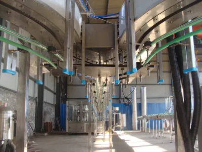 Air Conveyor System for Delivering Empty Light Bottle From The Machine to Machine