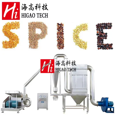 High Efficiency Industrial Automatic Sulfur Powder Sugar Salt Spices Crushing Machine and Pepper Grinding Hammer Mill