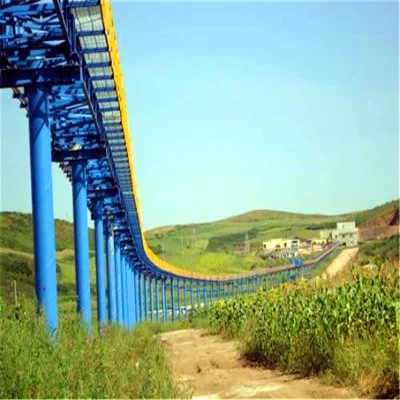 Ore Belt Conveyor System for Long Distance Open-Air Curved Conveying