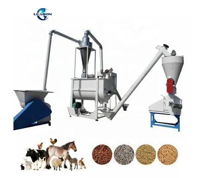 Feed Pellet Machine for Milling Processing Making Grass Stalk Straw Farm Animal Chicken Feed Pellet Machine