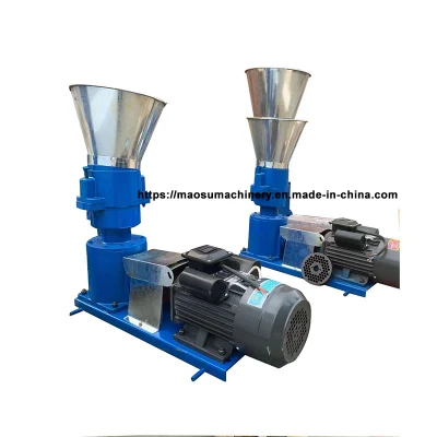 Capacity 2 Tons Per Hour Flat Die Poultry Feed Pellet Mill Machinery