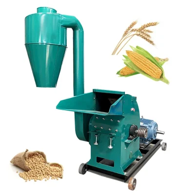 Straw Hay Grain Maize Corn Electric Rice Poultry Feed Fodder Big Hammer Mill
