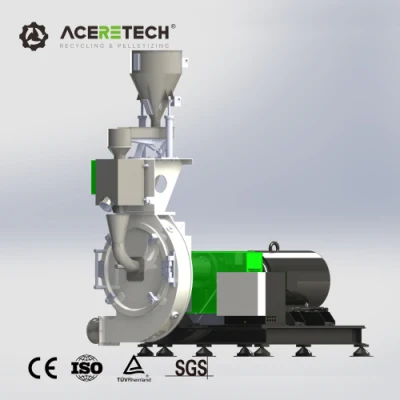 PE Plastic Roller Mill with a Fixed and a High-Speed Toothed Disc