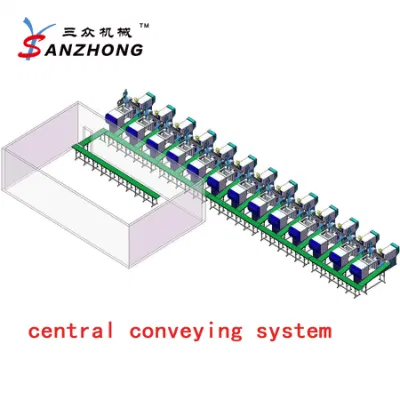Efficient Production Process Conveying System Auto Central Material Feeding System