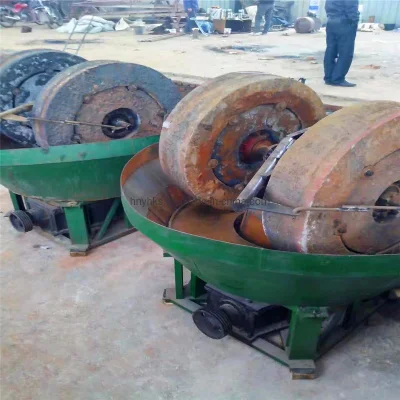 Double Rollers 1500 Wet Pan Mill / Smart Gold Ore Grinder of Gold Mining Equipment
