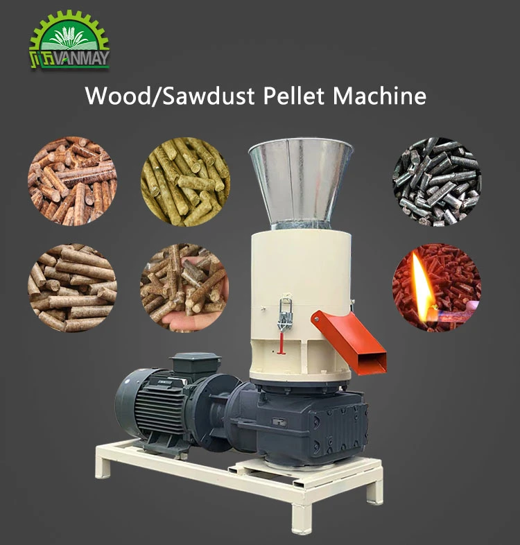 Three Roller Pellet Pressing Machine Sawdust Wood Pellet Mill