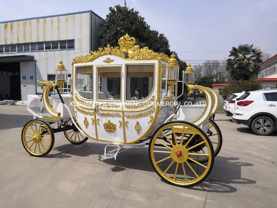 Classical Royal Carriage Manufacturer/High Quality Deluxe Wedding Special Transport Horse Carriage