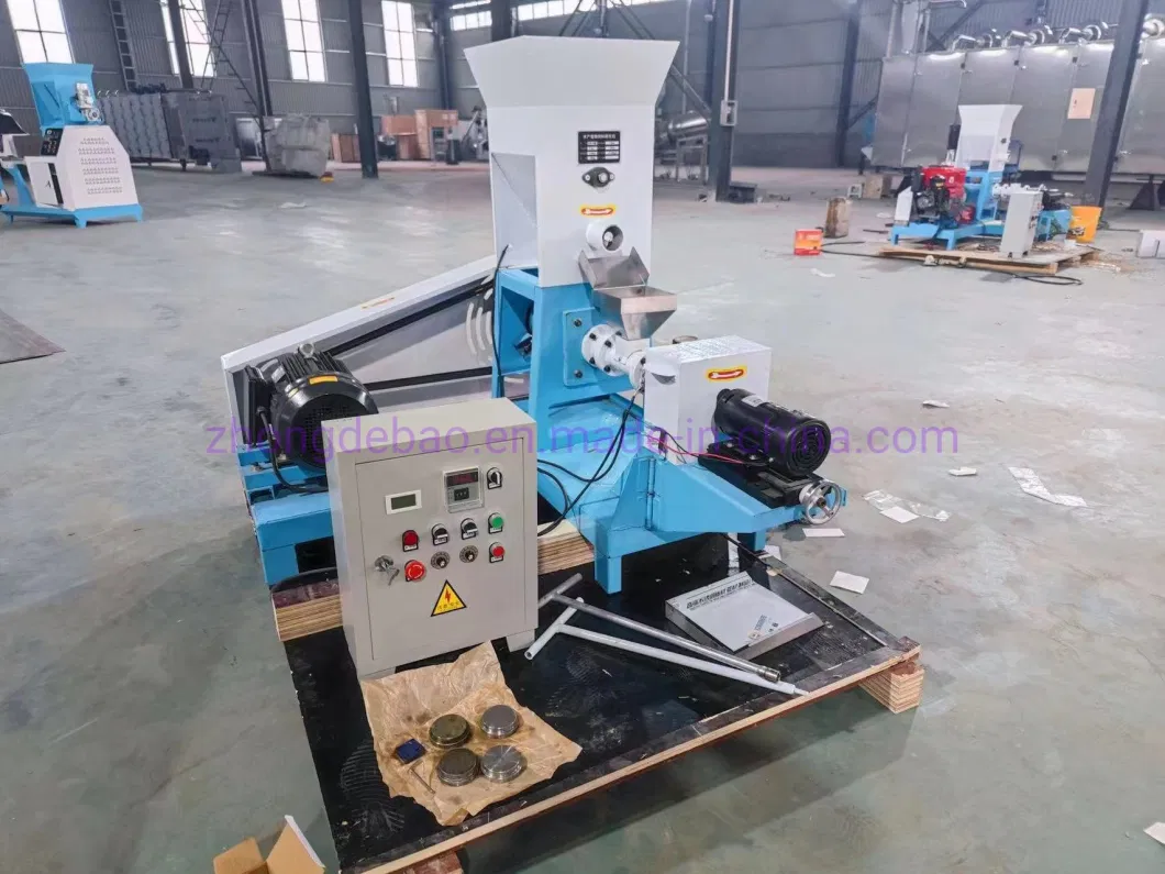 Small Animal Floating Fish Feed Pellet Making Extruder Production Line Fish Feed Extruder Manufacturing Machine Suppliers