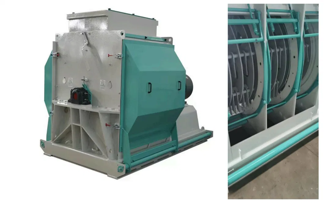 Farm Feeds 2-3t/H Chicken Feed Milling Machine Maize Grinding Hammer Mill Corn Grinding Machine Wheat Corn Hammer Mill for Sale