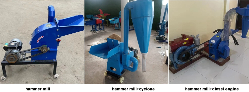 Small Wood Corn Rice Husk Soil Hammer Mill Grinding Machine Mini for Sale