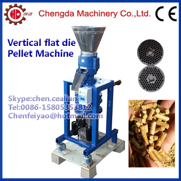 Feed Pellet Machine Vertical Flat Die with Moving Roller