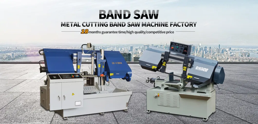 China Auto Feed Hydraulic Automatic Cutting CNC Band Saw Machine for Metal Pipe