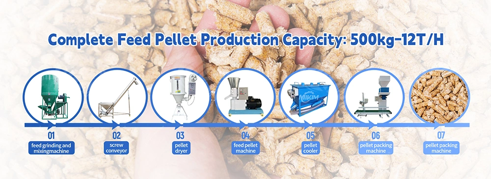 Cattle Pig Goat Chicken Poultry Horse Livestock Feed Pellet Production Line Small Home Use Farm Animal Feed Processing Machines Used Cattle Feed Pellet Mill Mac