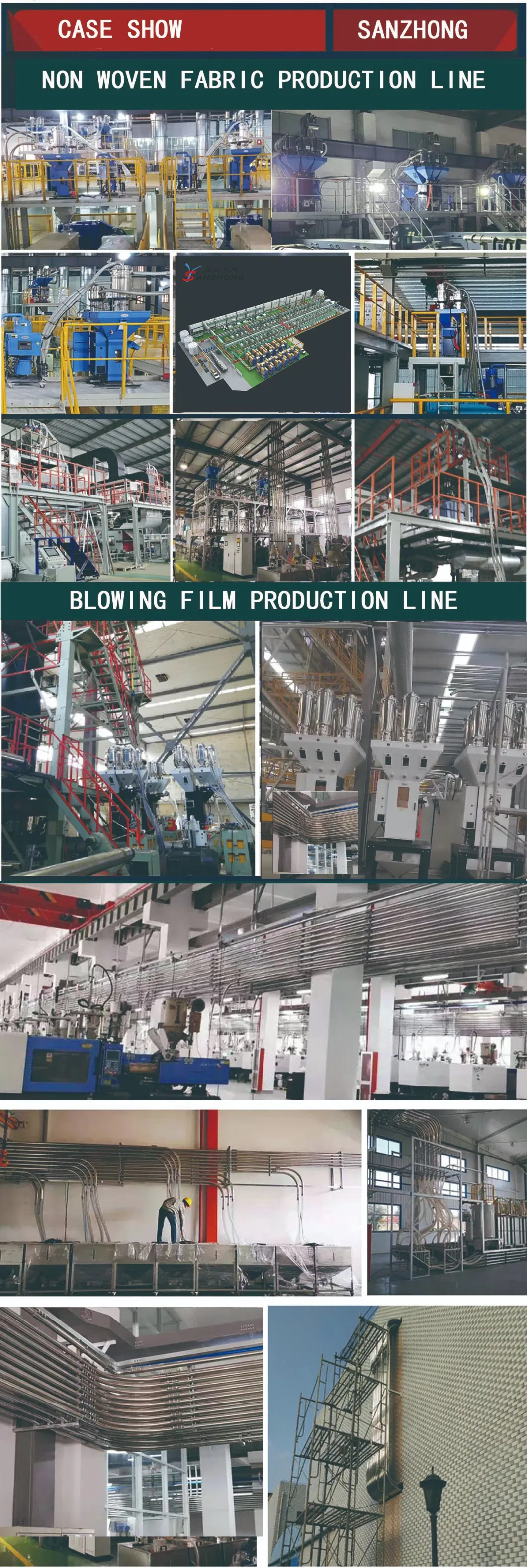 Efficient Production Process Conveying System Auto Central Material Feeding System