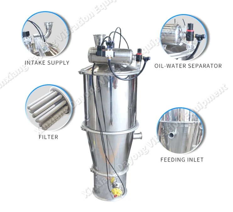 Stainless Steel Vacuum Conveyor for Flour Powder Feeding to Vacuum Mixer/Hopper