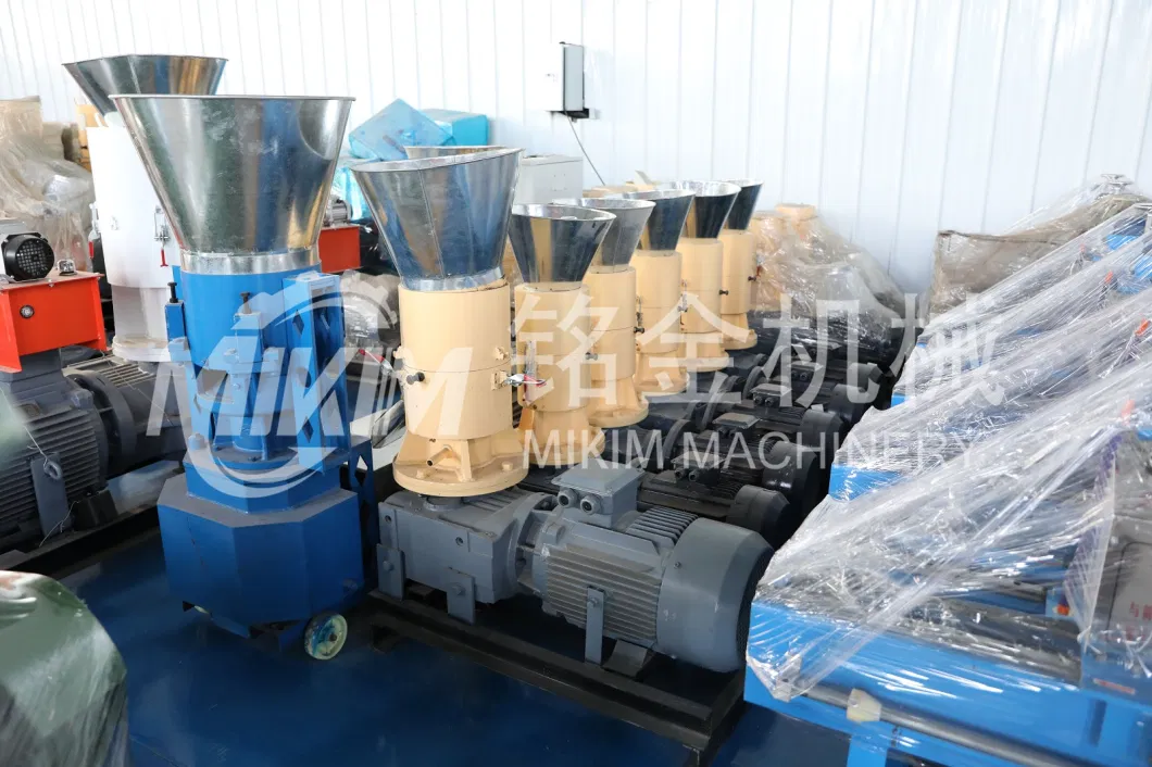 Wood Pellets Machinery 2t-100t Wood Crusher Shredder Hammer Mill Biomass Pressing Pellet Dryer Packing Production Line