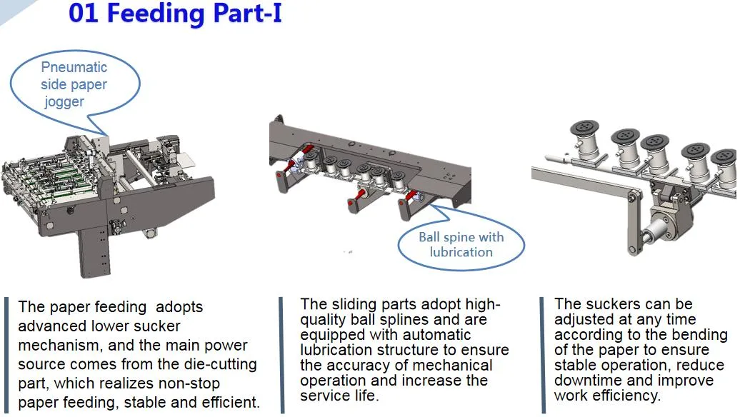 Flat to Flat Corrugated Board Carton Box Die Cutting Creasing Machine