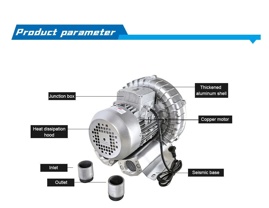 High Pressure Vacuum Air Pump Air Ring Blower for Pneumatic Conveying Systems