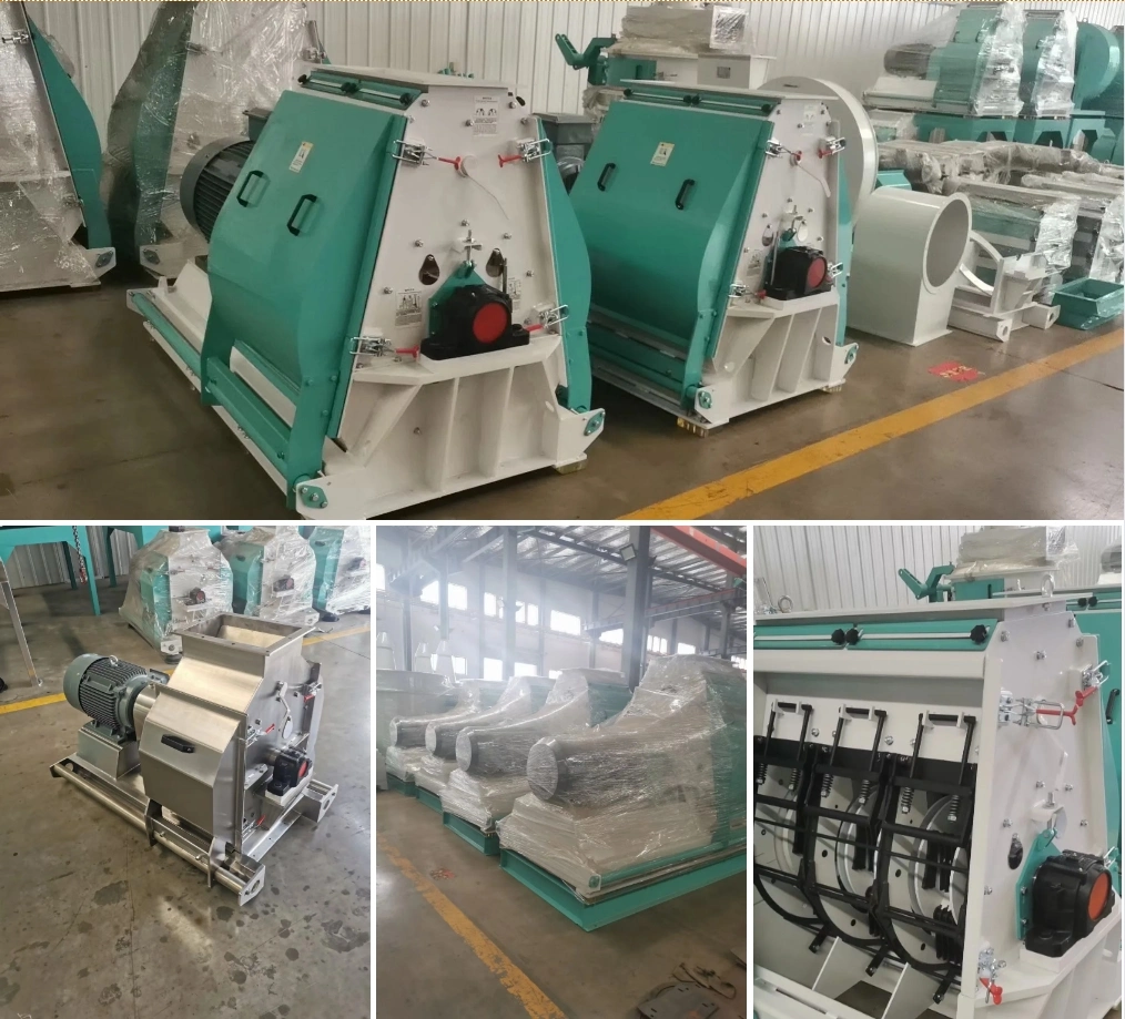 Farm Feeds 2-3t/H Chicken Feed Milling Machine Maize Grinding Hammer Mill Corn Grinding Machine Wheat Corn Hammer Mill for Sale