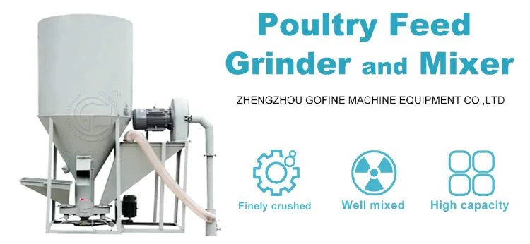 Hot Sales Fish Poultry Animal Feed Mill Grinder Mixer Pellet Processing Machine