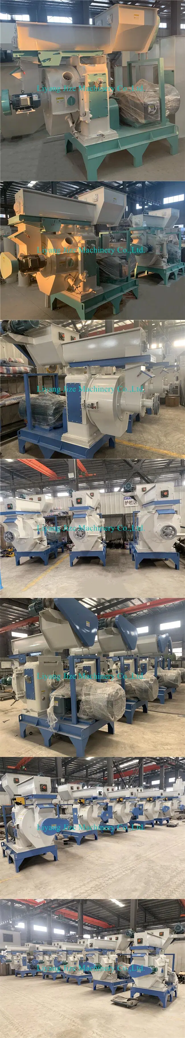 Jz CE 1-10t/H Mzlh Biomass Fuel Pellet Production Line Straw Grass Wood Sawdust Pellet Making Machine Line Wood Pellet Line