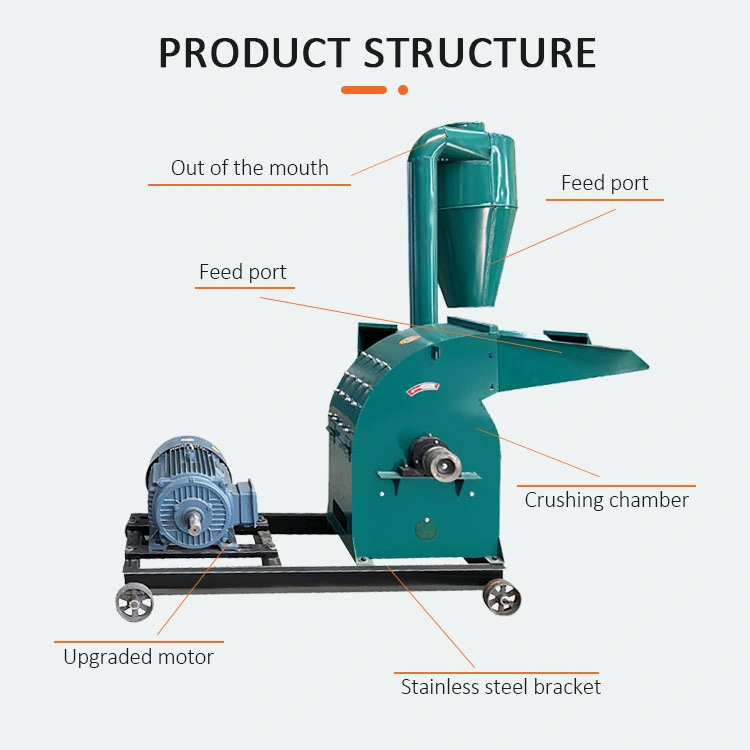 Cheap Price Corn Grain Wood Pellet Small Cyclone Hammer Mill