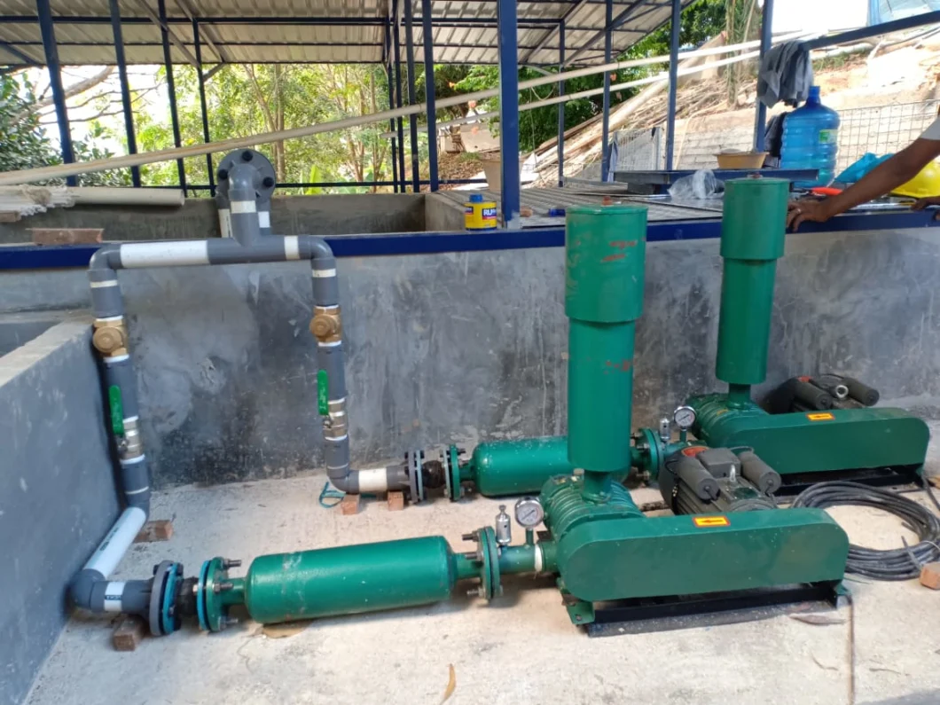 High Pressure Water-Cooled Three Lobes Roots Blower Pneumatic Conveying Equipment with Big Air Volume