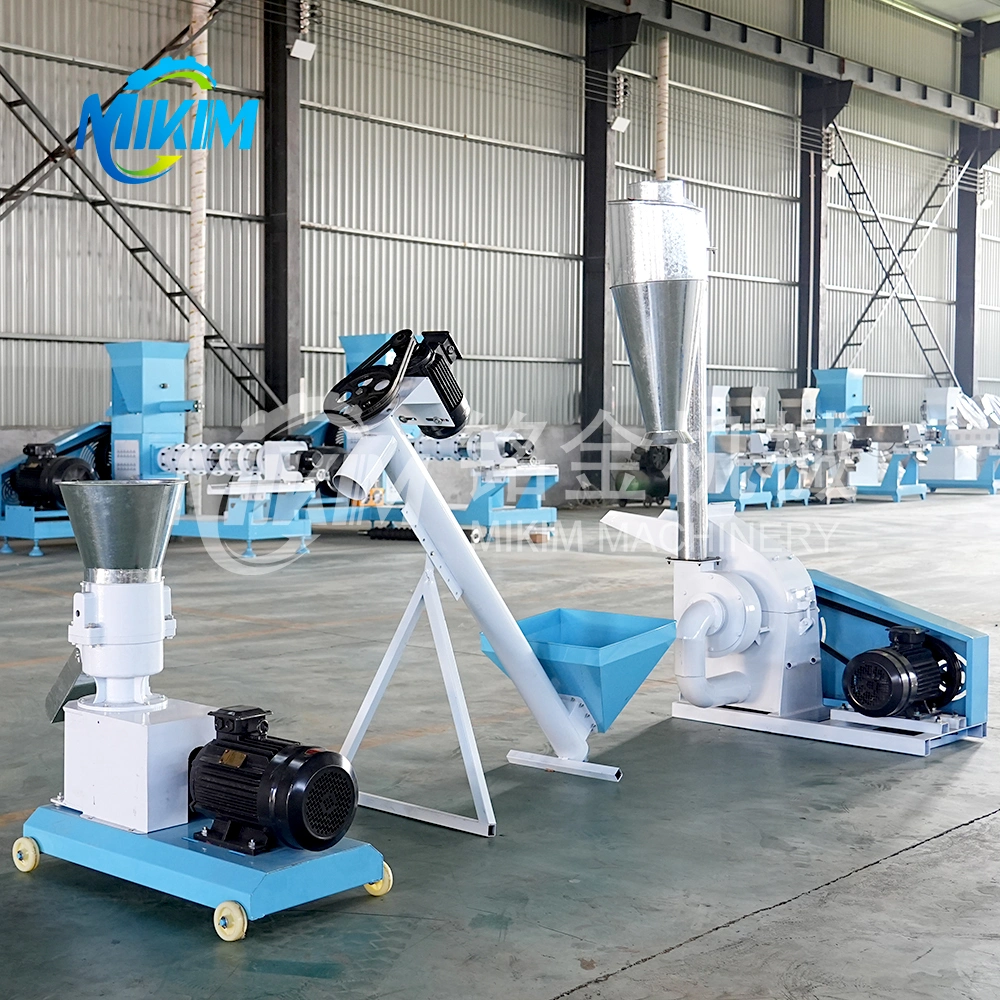 Feed Pallet Making Machine Animal Feed Pellet Horse Livestock Feed Pellet Machine Suppliers Wood Grinding Powder Pellet Maker Production Line