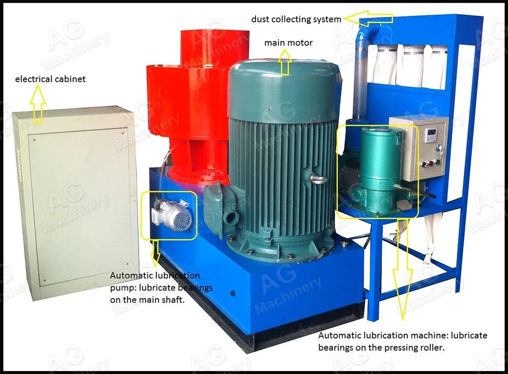 Farm Use Wood Pellet Machine Ring Die Softwood Pellet Machine