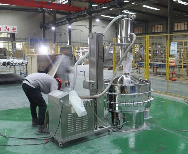 Industrial Talcum Powder Vacuum Conveyor Vacuum Epsom Salt Transport System for Industry