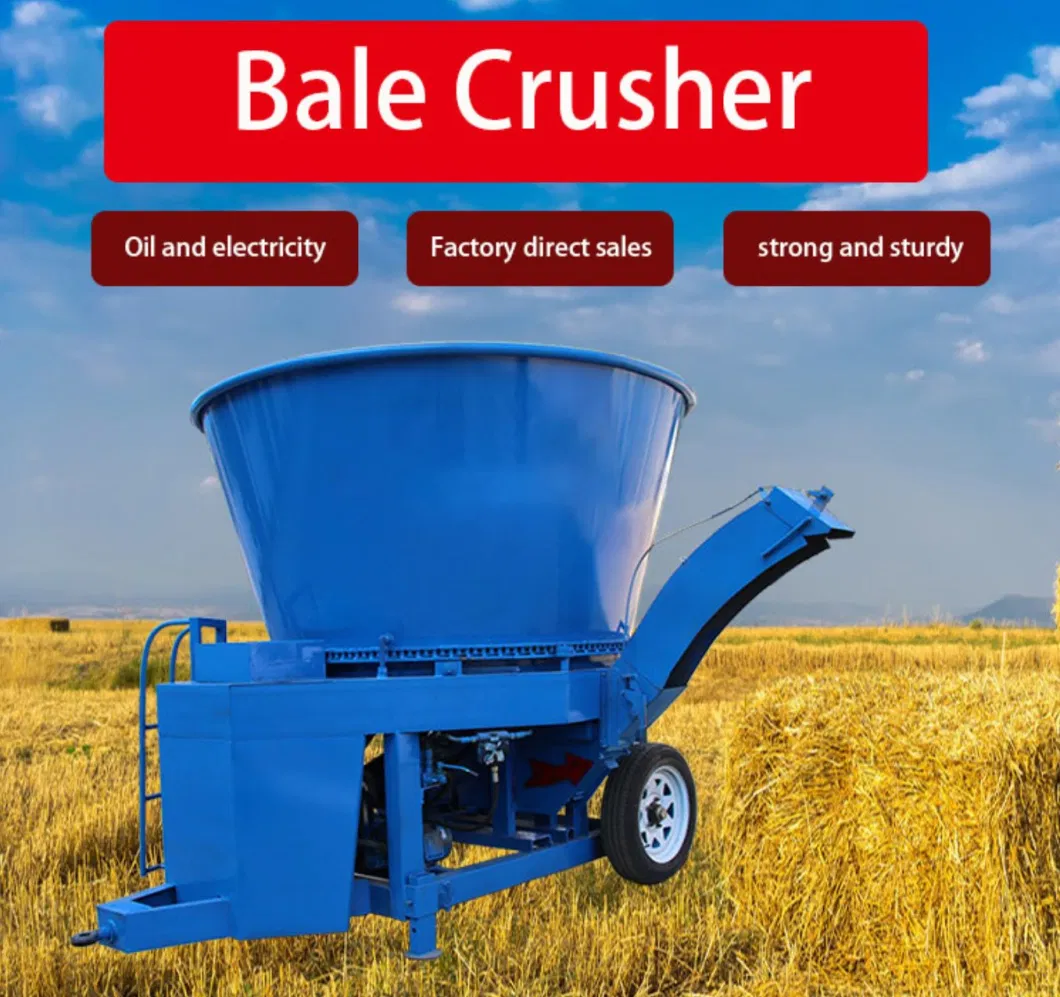 Cornstalk Maize Straw Hammer Mill Hay Bale Crusher Grinding Machine