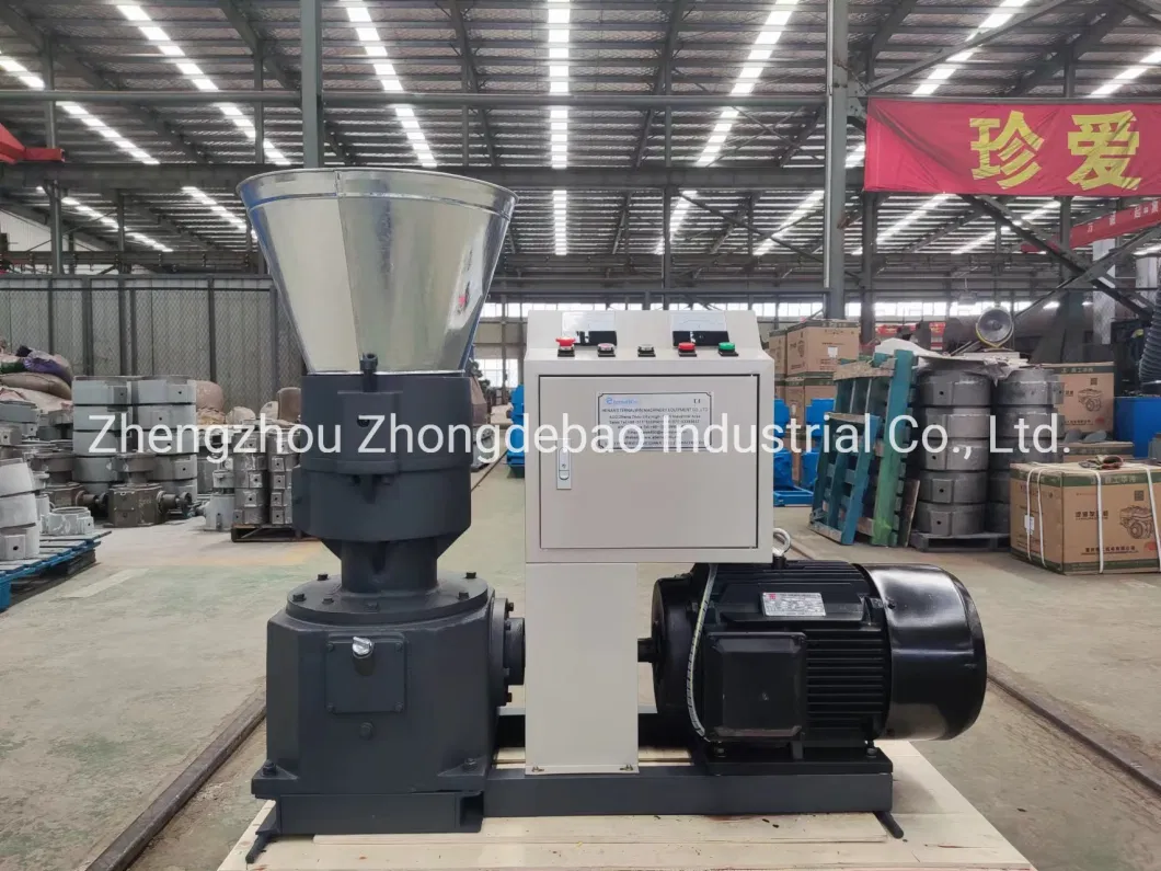 Factory Price Pellet Making Machine Small Scale Biomass Wood Best Selling 15 Kw 300 Kg Per Hour Crush Pelletizer Biomass Waste Wood Pellet Making Mill with CE