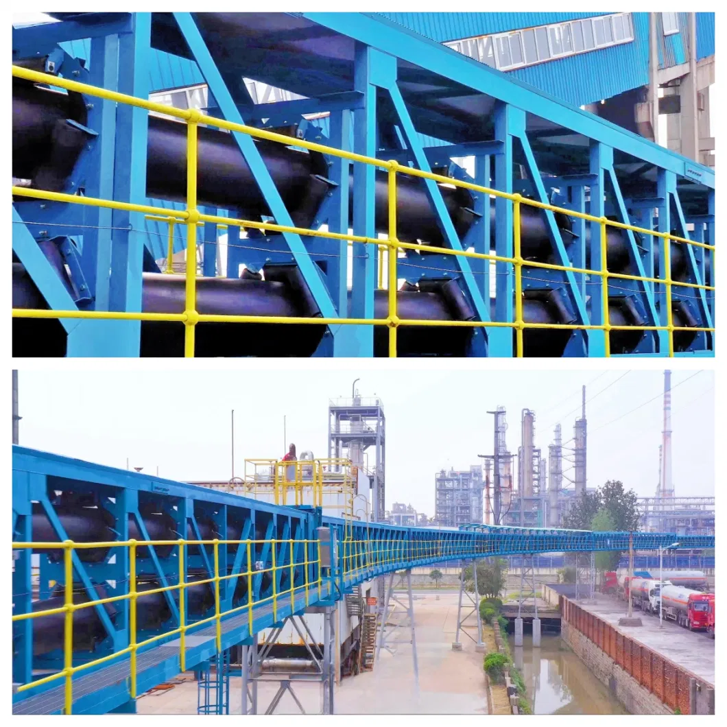 Mining Industrial Bulk Materials Delivery Transportation Pipe Belt Conveying System for Chemical Chemistry Plant