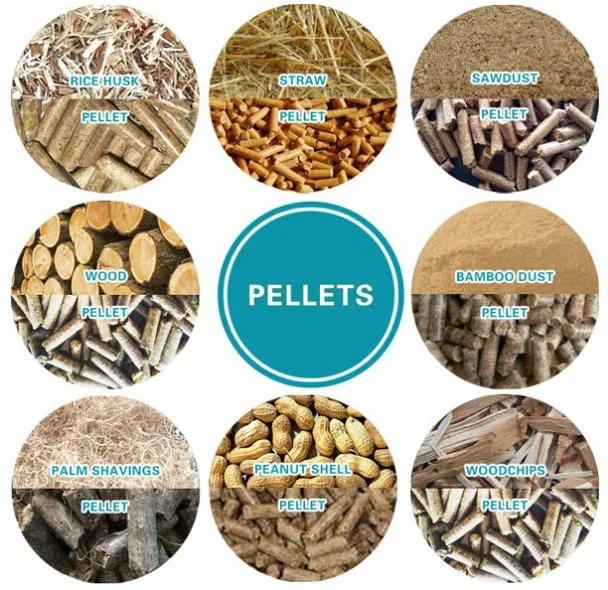 3 Rollers Flat Die Wood Pellet Machine Logs Wood Chips Wood Shaving Machine Branches Hust Dust Biomass Pellets Pressed Into Pellets