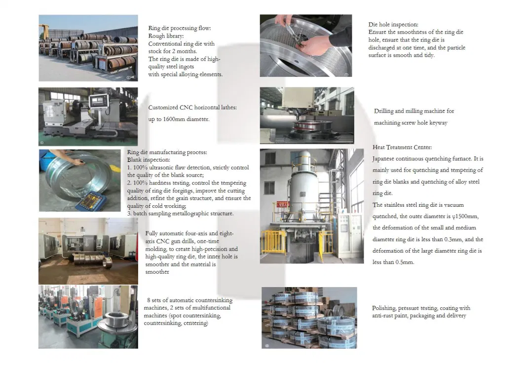 OEM Manufacturer Pellet Mill Machine Buhler Ahhd660-265 Spare Parts of Stainless Steel Ring Die