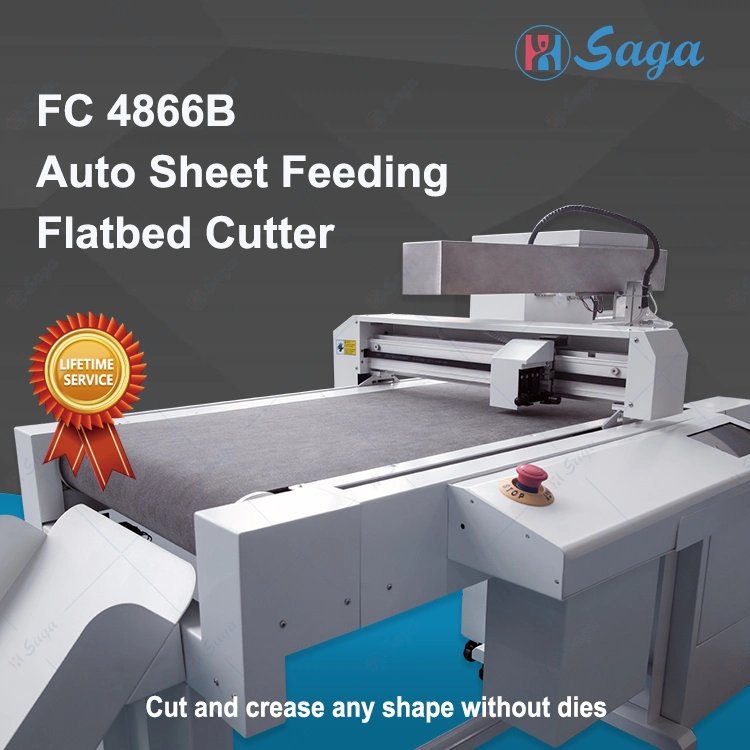 Saga CCD Camera Scan Automatic Delivery Material Flat Plate Die Cut Contour Cut