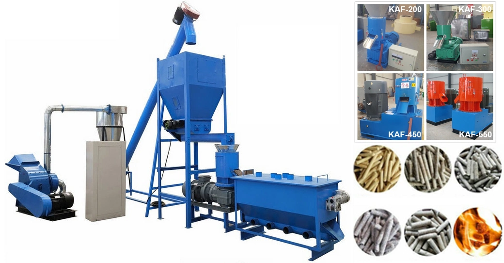 1000kg/H CE Ring Die Biomass Wood Sawdust Pellet Making Machine Pellet Machine