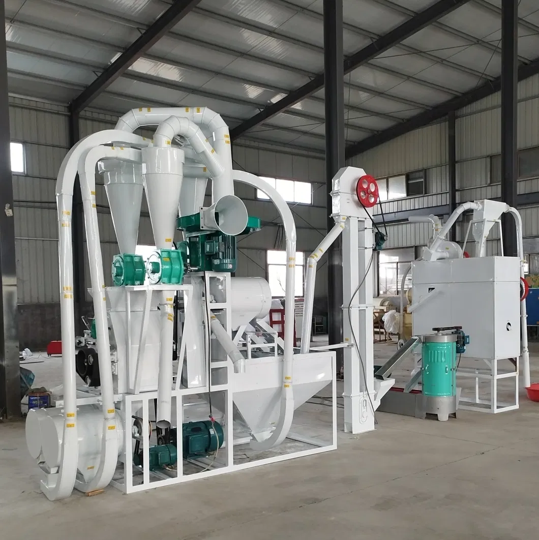 Grain Grinder Cereal Flour Mill Maize Corn Wheat Flour Processing Combine Machines