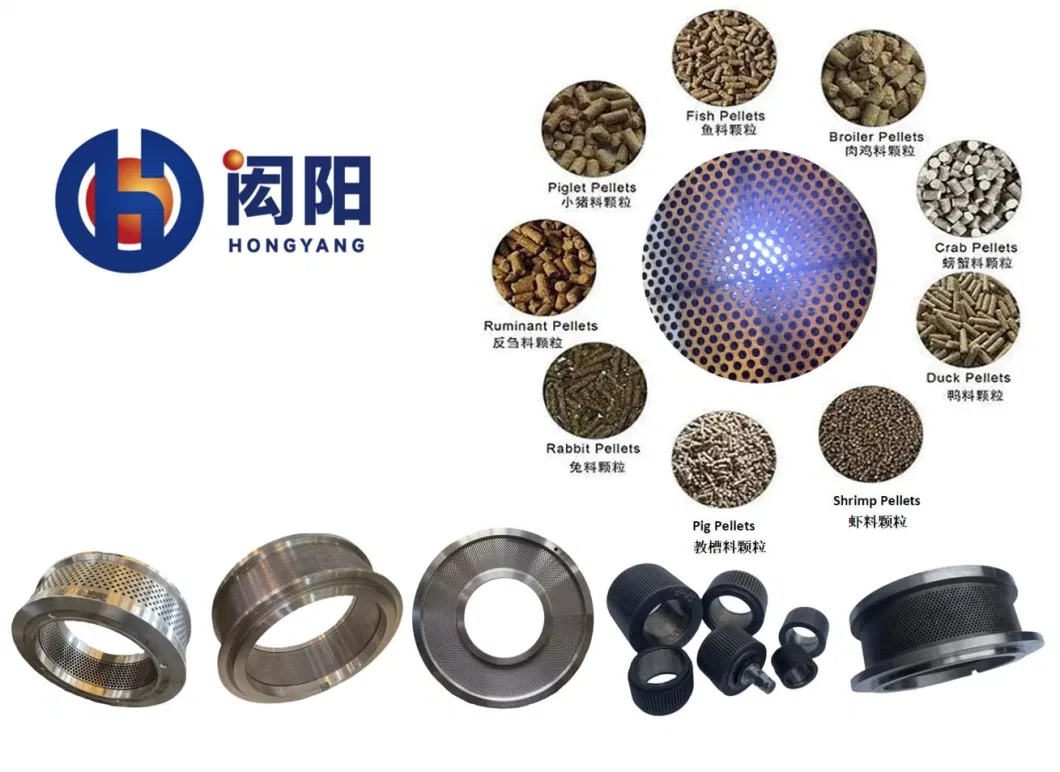 China Liyang Hot Selling Biomass Fuel Animal Feed machinery Pellet Machine Alloy Stainless Forged Steel Ring Die