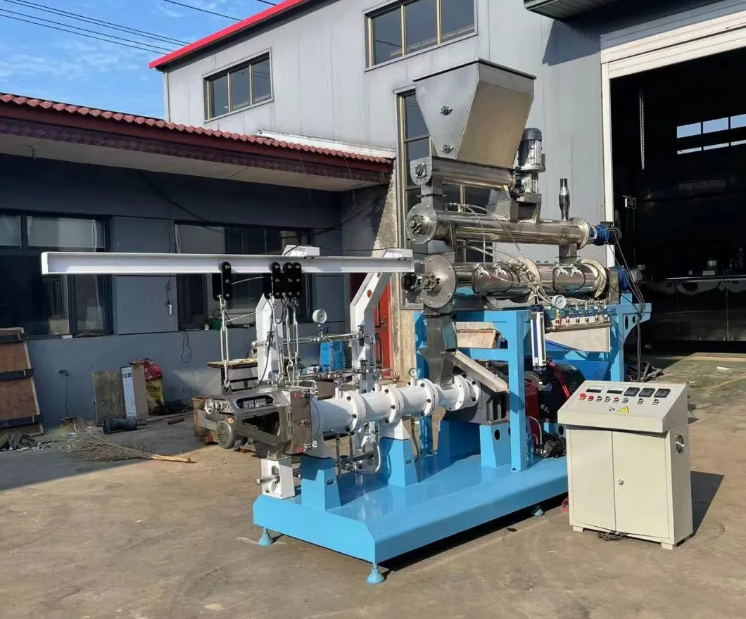 Small Animal Floating Fish Feed Pellet Making Extruder Production Line Fish Feed Extruder Manufacturing Machine Suppliers