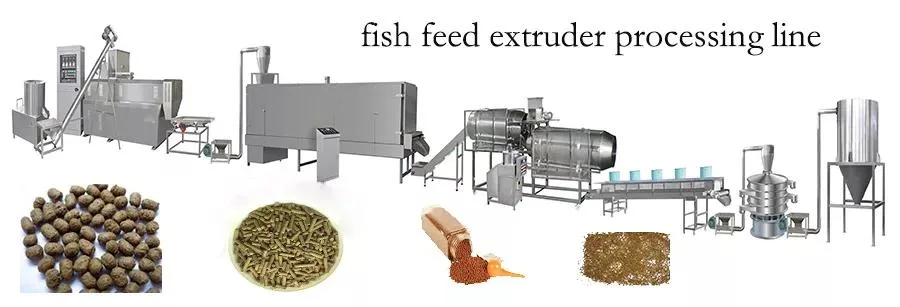 Small Animal Floating Fish Feed Pellet Making Extruder Production Line Fish Feed Extruder Manufacturing Machine Suppliers