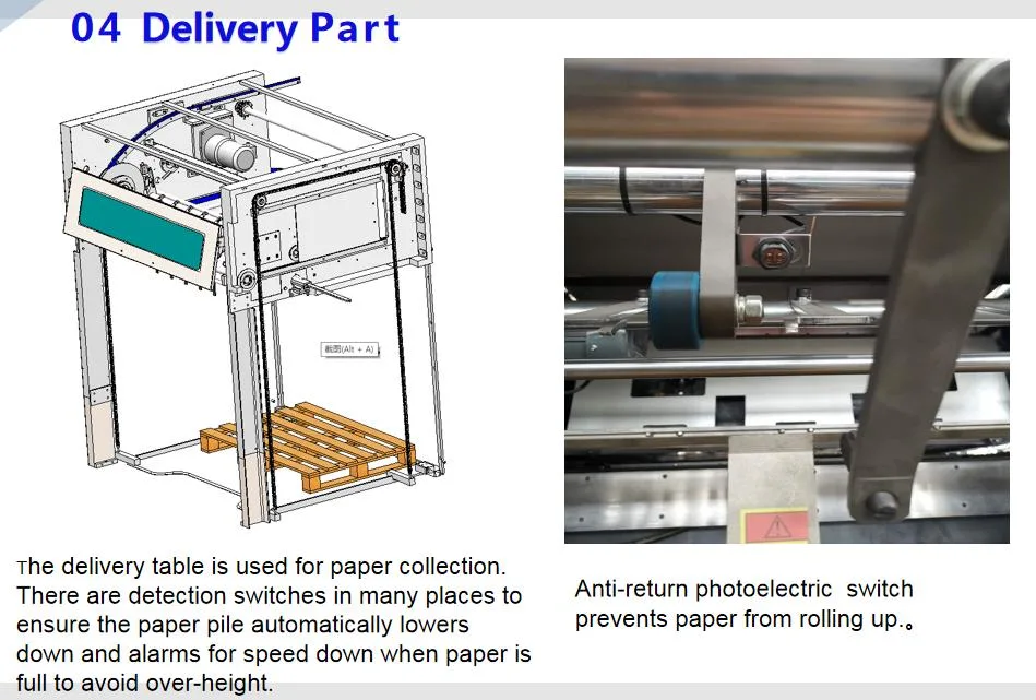 Flat to Flat Corrugated Board Carton Box Die Cutting Creasing Machine