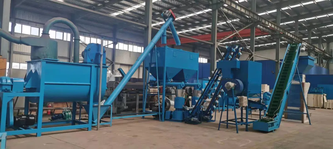 3-5t /H Horizontal Ring Die Poultry Livestock Chicken Feed Pellet Machine